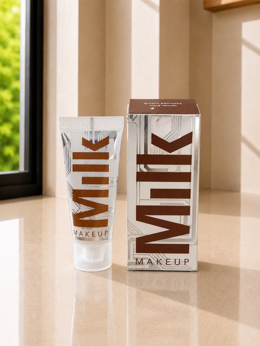 $32 MILK Makeup Bionic Bronzer Time Travel Light Bronze 17mL